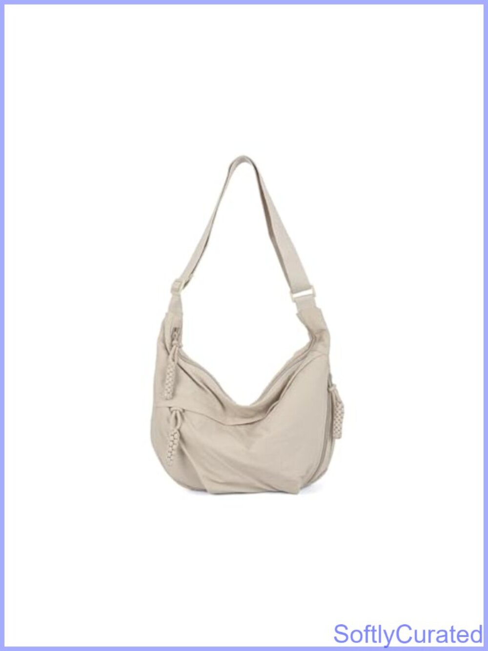 Nylon Crescent Crossbody Bag Shoulder Tote Hobo Handbag Sling Dumpling Purse